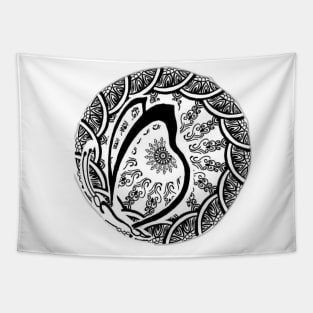 butterfly mandala Tapestry