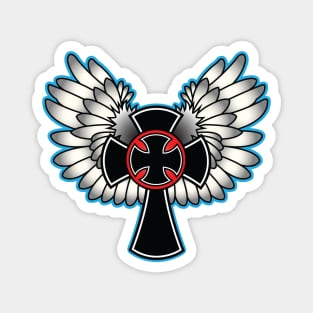 Winged Crosses Magnet