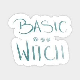 Basic Witch - Green Textured Magnet