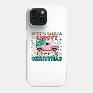 Have Yourself A Groovy Little Christmas Truck Phone Case