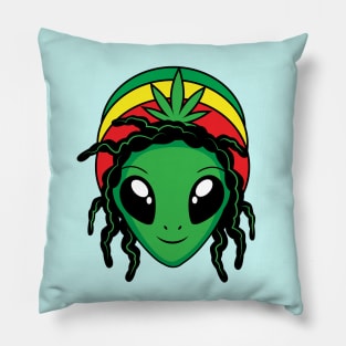 Rasta Alien Pillow