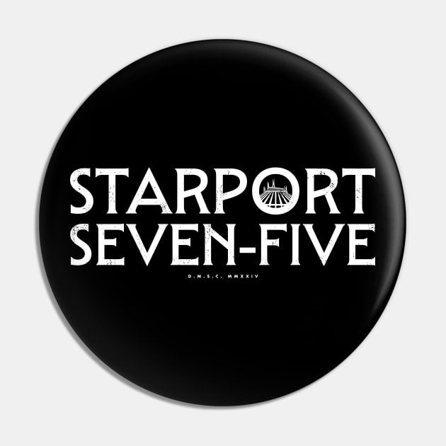 Retro Starport Wordmark Pin by DMSC