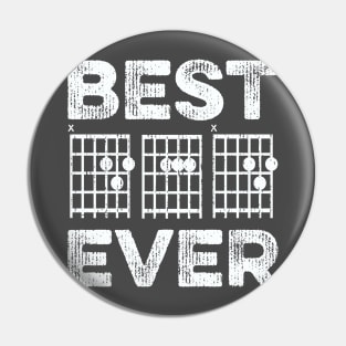 Best Dad Ever Guitar Notes Pin