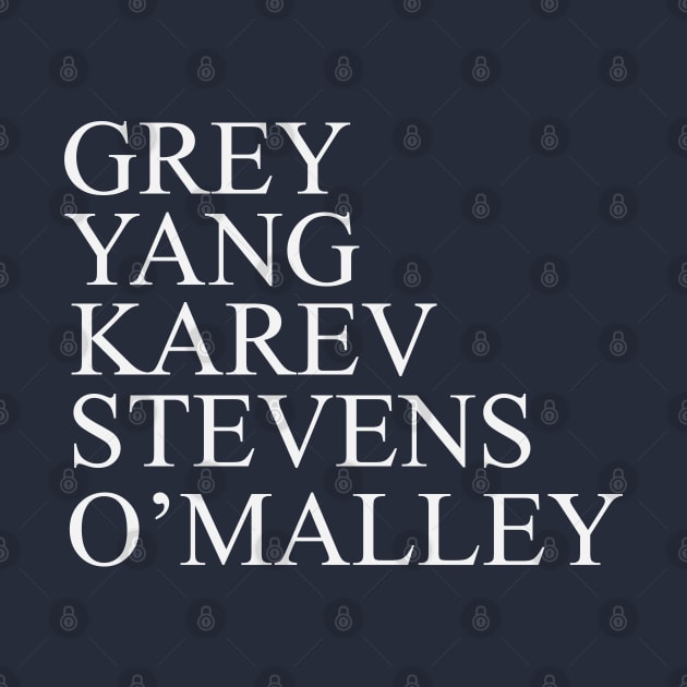 Grey Yang Karev Stevens O'Malley by gabrielakaren