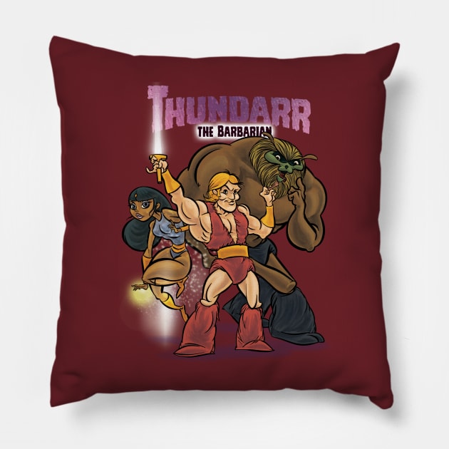 Thundarr the Barbarian Pillow by majanation