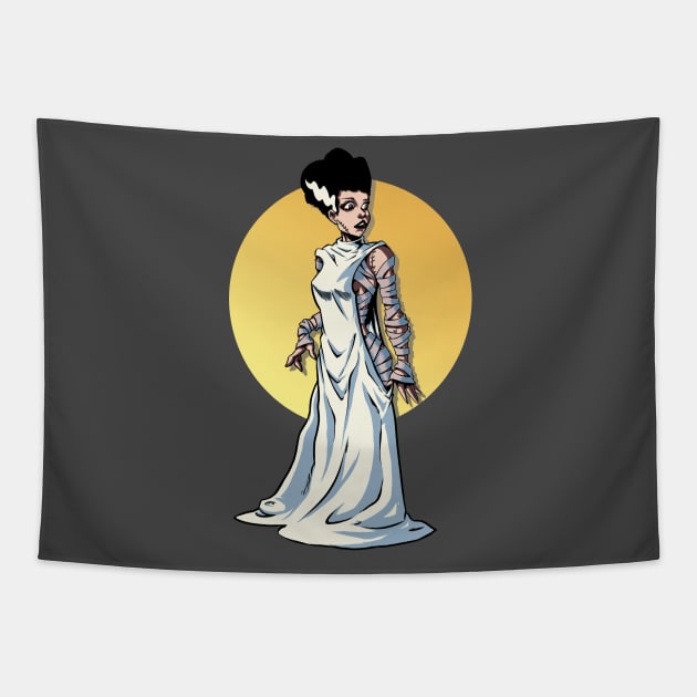 The Bride of Frankenstein Tapestry by LKSComic