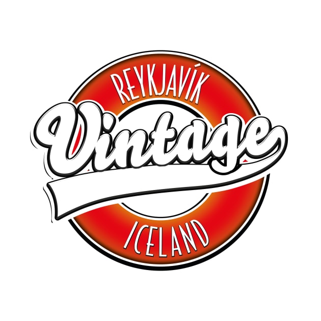 Reykjavík Iceland vintage logo by nickemporium1