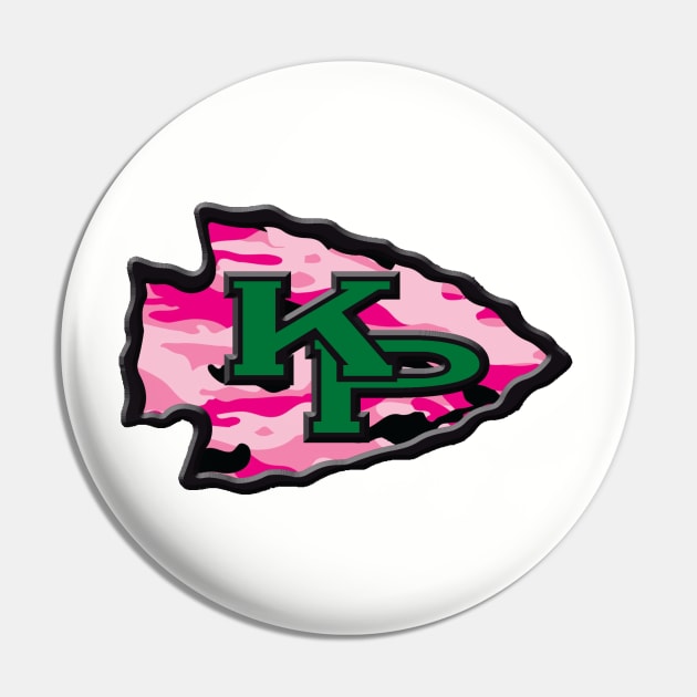 KP Chiefs pink camouflage logo Pin by ArmChairQBGraphics