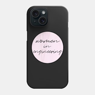 women in engineering pink marble Phone Case