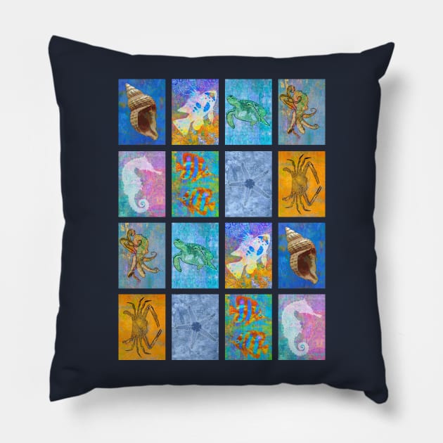 Sea Life Pillow by evisionarts