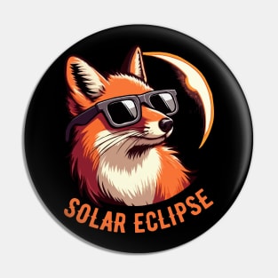 Solar Eclipse Fox Pin