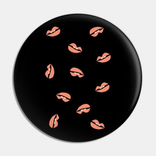 Lips Rain Nonsense Art Pin
