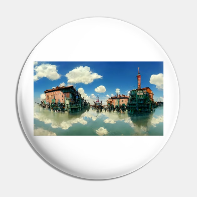 City by the water #2 Pin by endage