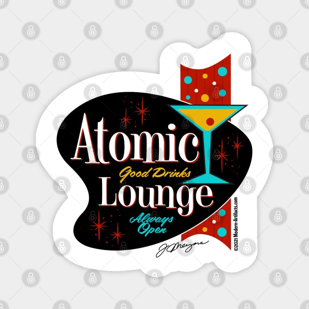 ATOMIC LOUNGE Magnet by Modern-ArtifactsLLC