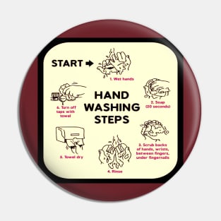 Hand Washing Steps Pin