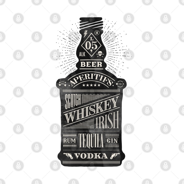 Whiskey Bottle by TambuStore