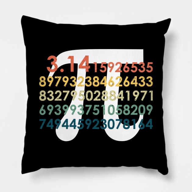 Vintage Pi Pillow by LotusTee