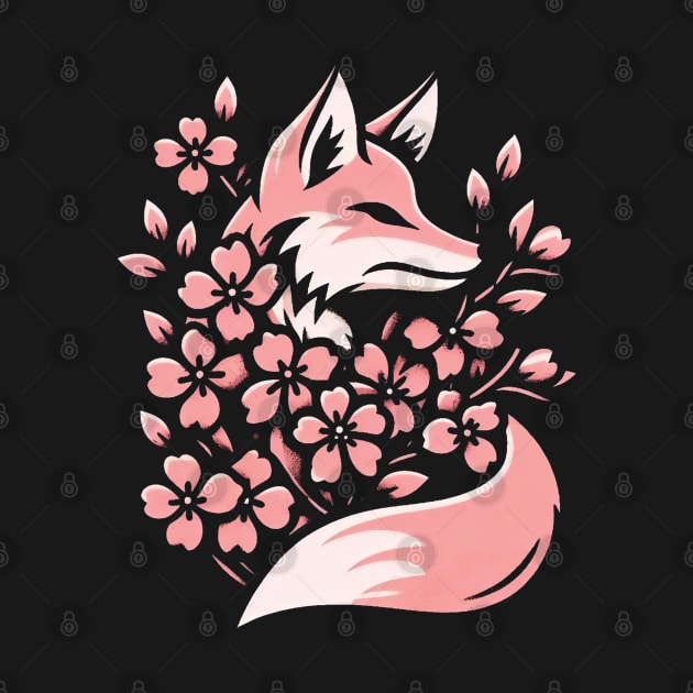 Cherry Blossom Fox by Trendsdk