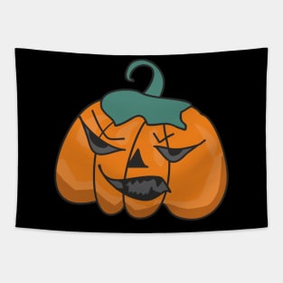 Halloween Pumpkin Face Tapestry