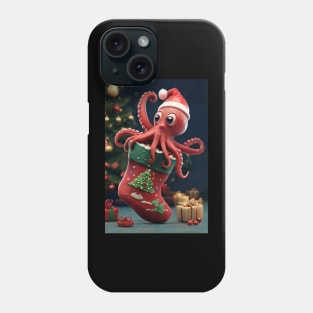 Christmas Octopus Stocking Phone Case