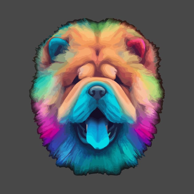 Cute Chow Chow Dog Fluffy Design by Furrban