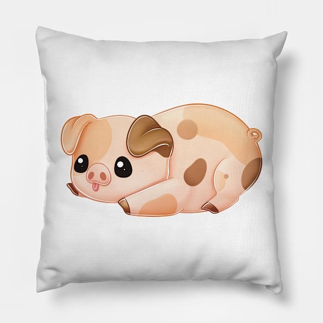 Cute Pig Pillow by TimeSkiff