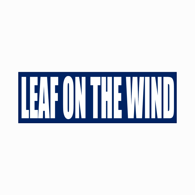 Leaf On The Wind Vest Patch by J. Rufus T-Shirtery