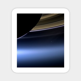 Earth and Moon from Saturn, Cassini image (C019/4438) Magnet