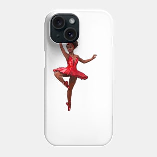 African American Ballerina Black girl dancing Ballet Dance Brown skin Ballerina Phone Case