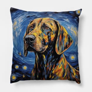 Plott hound Painted Portrait Pillow