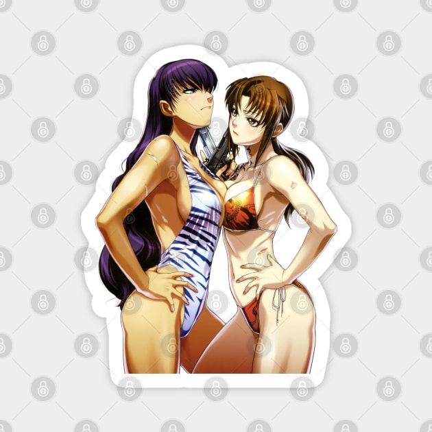 Roberta and Revy Magnet by RevyTwoHands