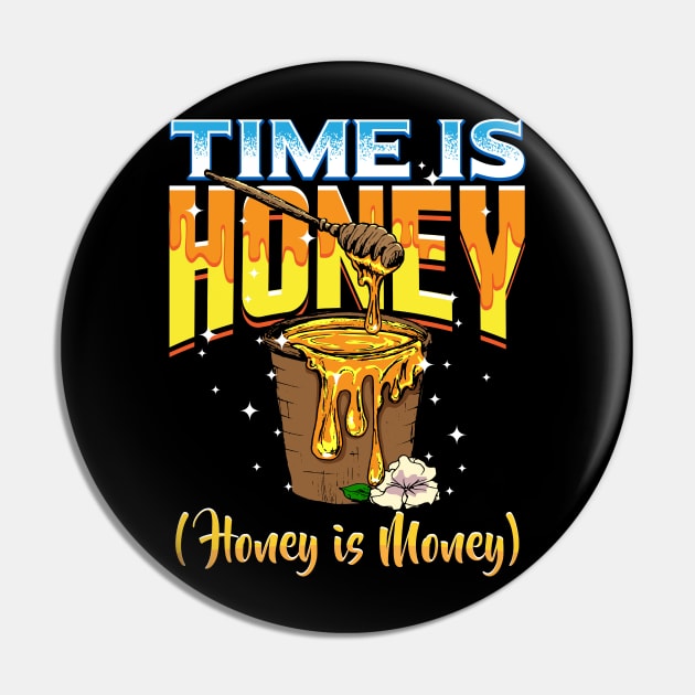 Funny Honey Beekeeper Gift Pin by Pummli