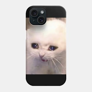 A crying cat Phone Case