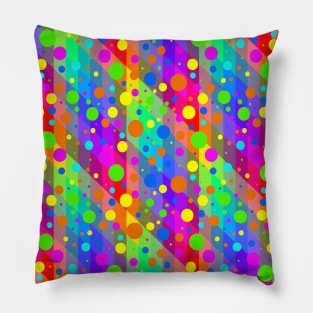 Rainbow Polka Dots Pillow