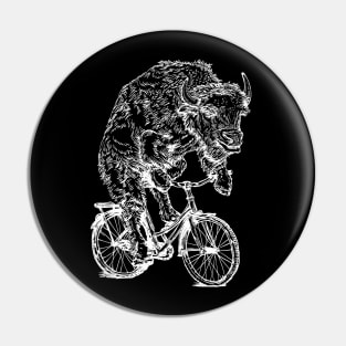 SEEMBO Bison Cycling Bicycle Cyclist Bicycling Biking Biker Bike Pin