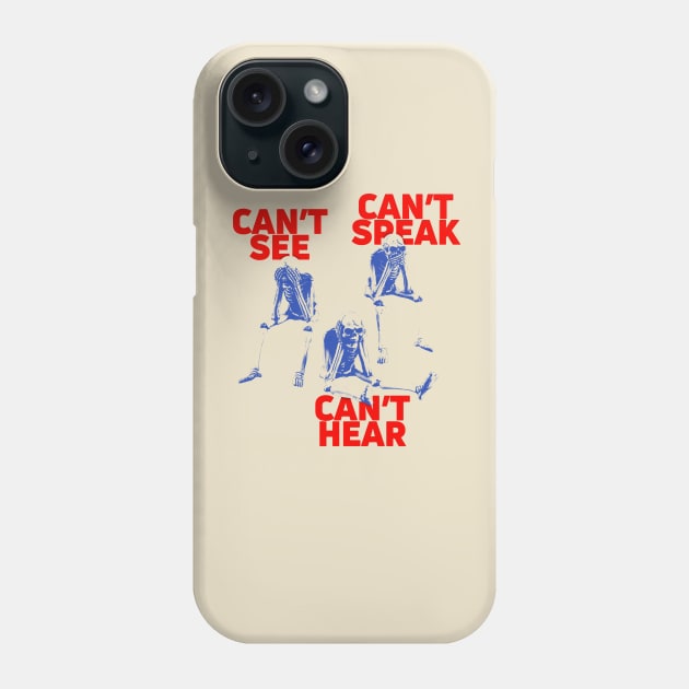 Funny Skeletons Phone Case by Paskwaleeno