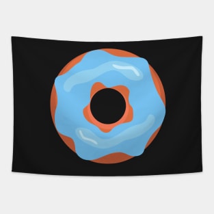 Donut with blue frosting Tapestry