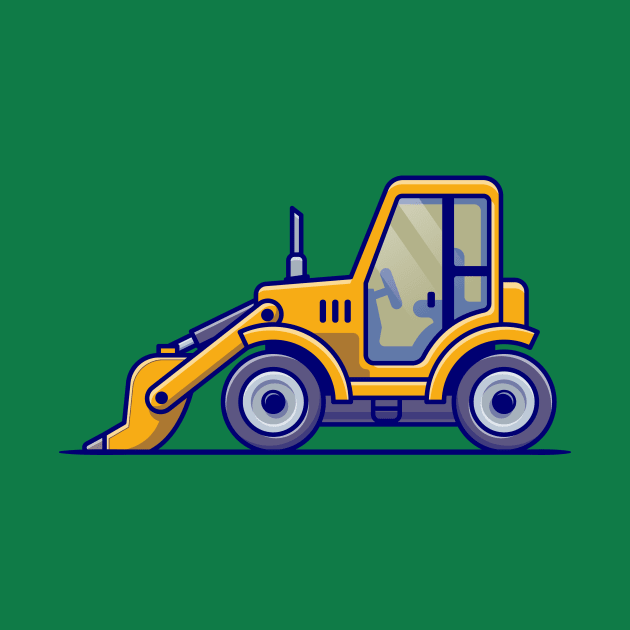 Tractor Vehicle Cartoon Illustration by Catalyst Labs