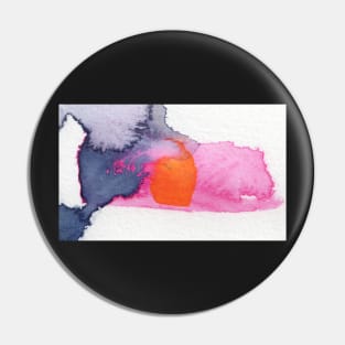 Orange Spot Bad Intuitive Abstract Watercolors Pin