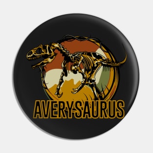 Averysaurus Avery Dinosaur T-Rex Pin