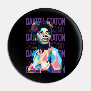 Abstract Dakota Staton Jazz In WPAP Pin