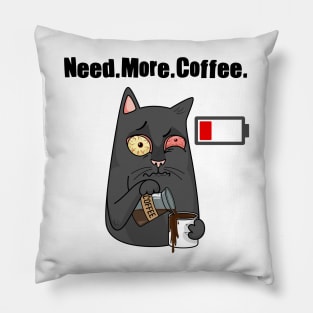 Need More Coffee Pillow