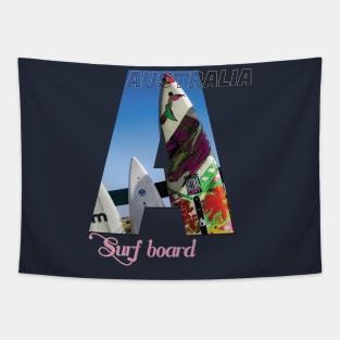 Australia surf board Tapestry