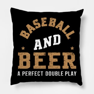 Baseball And Beer A Perfect Double Play Pillow