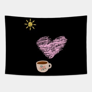 Funny coffee related mood Tapestry