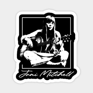 Retro Love Folk Joni Fan Art Design Magnet