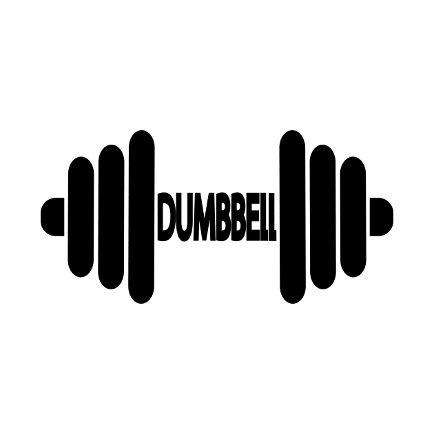 Dumbbell Typographic Logo Design by DinaShalash