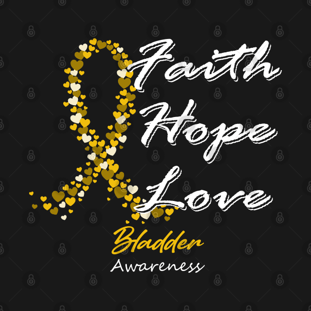 Bladder Awareness Faith Hope Love - In This Family We Fight Together by BoongMie