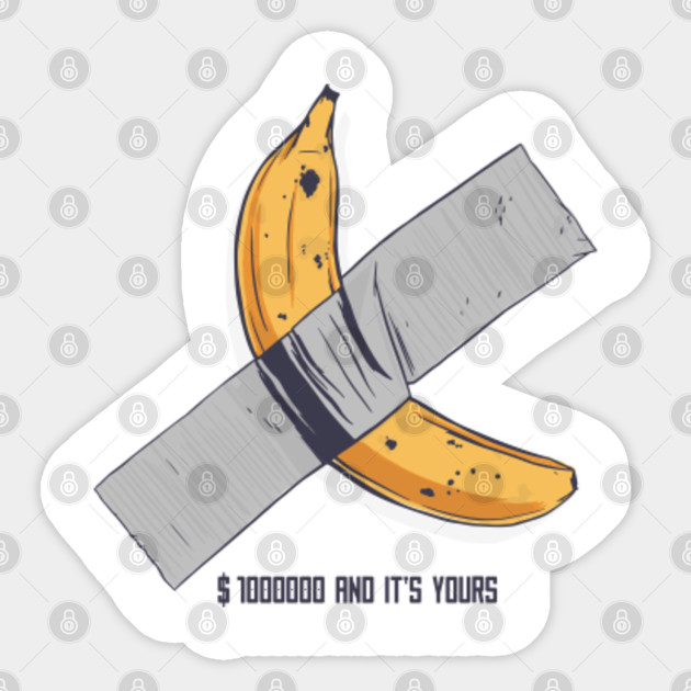 Banana Sticked Banana Sticker Teepublic