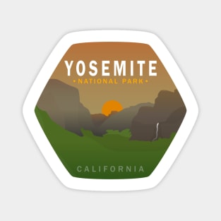 Yosemite Sunset Magnet